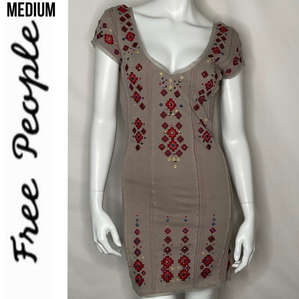 Embroidered Free people dress